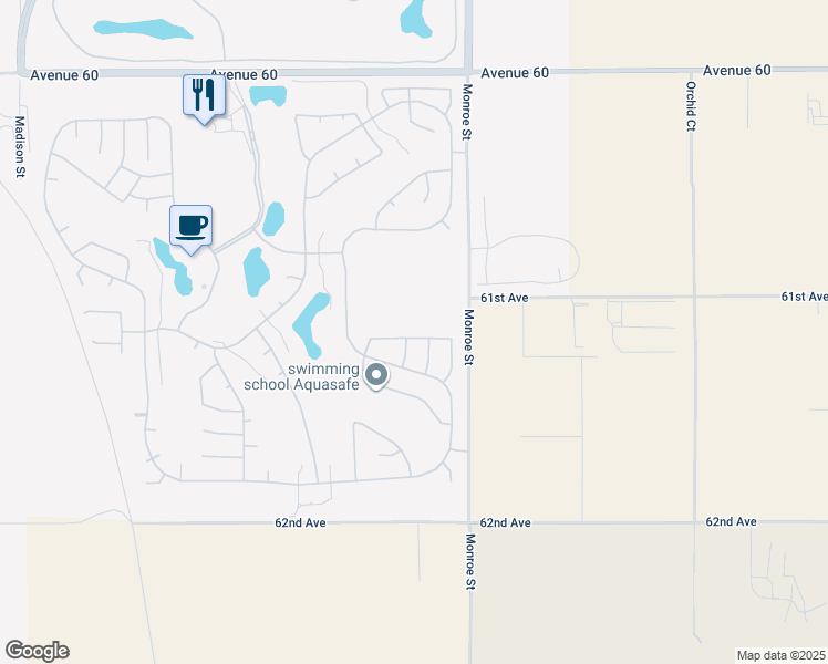 map of restaurants, bars, coffee shops, grocery stores, and more near 81880 Eagle Claw Drive in La Quinta