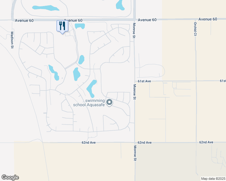 map of restaurants, bars, coffee shops, grocery stores, and more near 81830 Eagle Claw Drive in La Quinta
