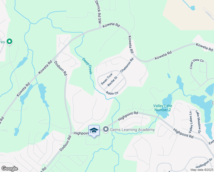 map of restaurants, bars, coffee shops, grocery stores, and more near 4423 Roche Street in Atlanta