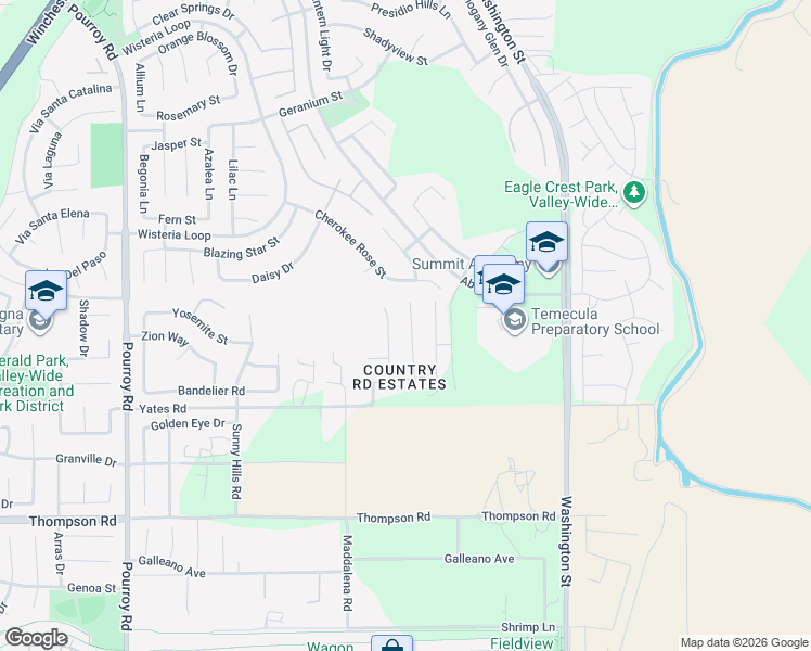 map of restaurants, bars, coffee shops, grocery stores, and more near 35557 Chantilly Court in Winchester
