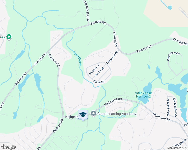 map of restaurants, bars, coffee shops, grocery stores, and more near 4423 Roche Street in Atlanta
