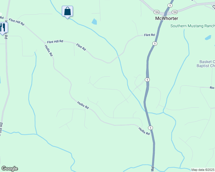 map of restaurants, bars, coffee shops, grocery stores, and more near 7424 Big Creek Drive in Douglasville