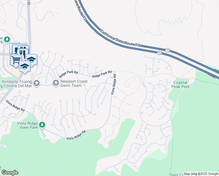 map of restaurants, bars, coffee shops, grocery stores, and more near 6 Castellina Drive in Newport Beach