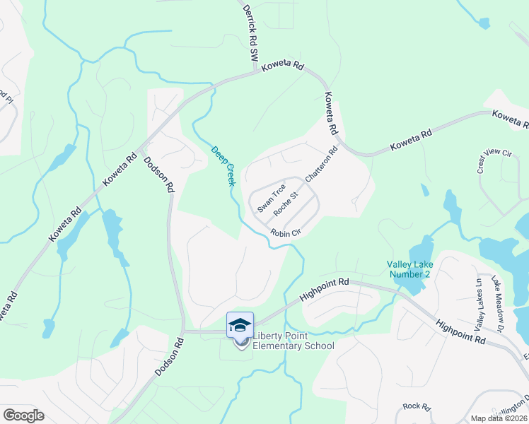 map of restaurants, bars, coffee shops, grocery stores, and more near 4524 Swan Trace in Atlanta