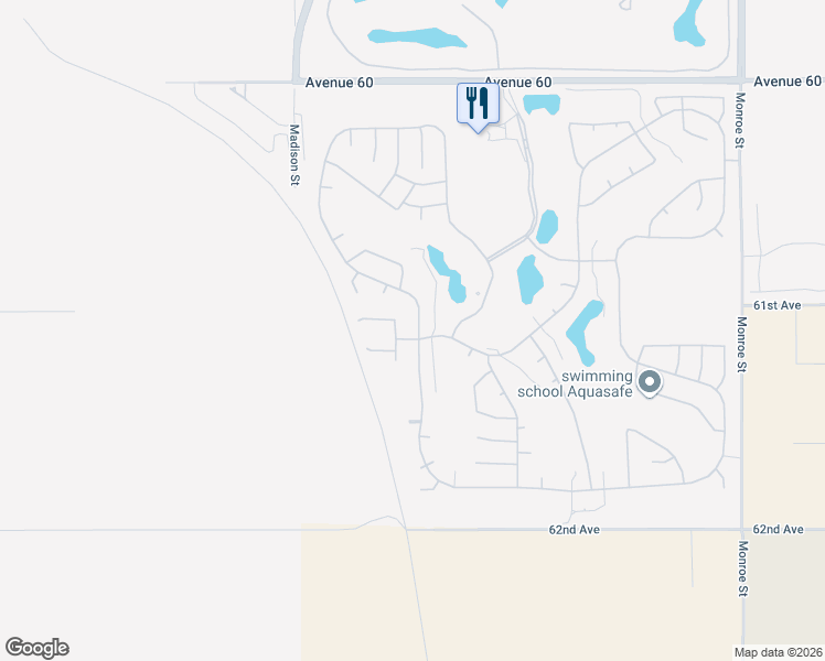 map of restaurants, bars, coffee shops, grocery stores, and more near 61105 Living Stone Drive in La Quinta