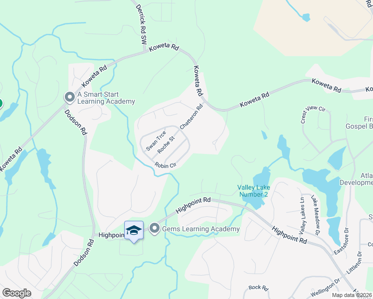 map of restaurants, bars, coffee shops, grocery stores, and more near 4031 Robin Circle in College Park