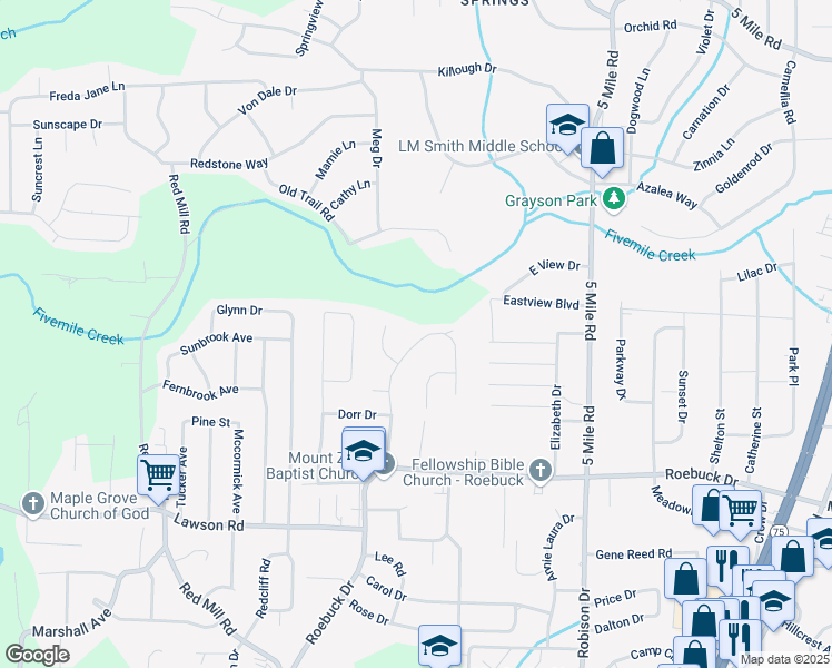 map of restaurants, bars, coffee shops, grocery stores, and more near 936 Nelson Drive in Birmingham