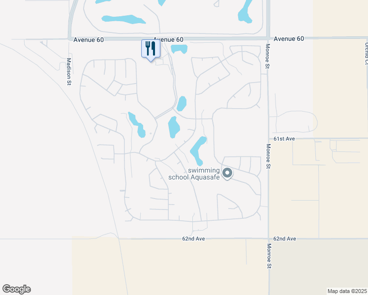 map of restaurants, bars, coffee shops, grocery stores, and more near 61150 Topaz Drive in La Quinta
