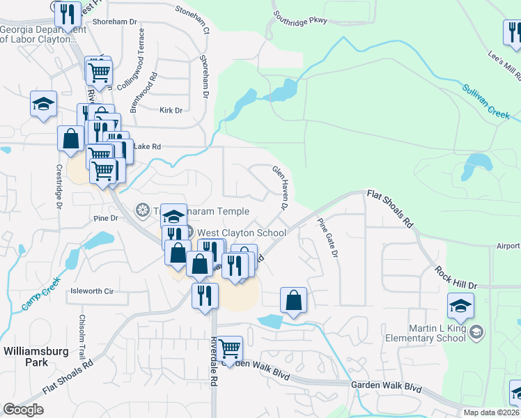 map of restaurants, bars, coffee shops, grocery stores, and more near 1120 Kristen Cove in Atlanta