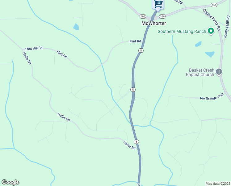 map of restaurants, bars, coffee shops, grocery stores, and more near 7251 Bluewater Lane in Douglasville