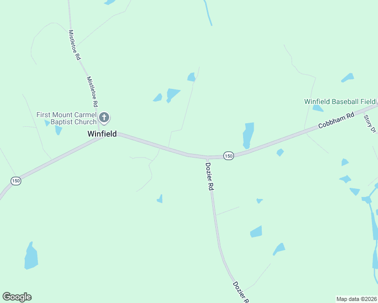 map of restaurants, bars, coffee shops, grocery stores, and more near 6300 Georgia 150 in Appling