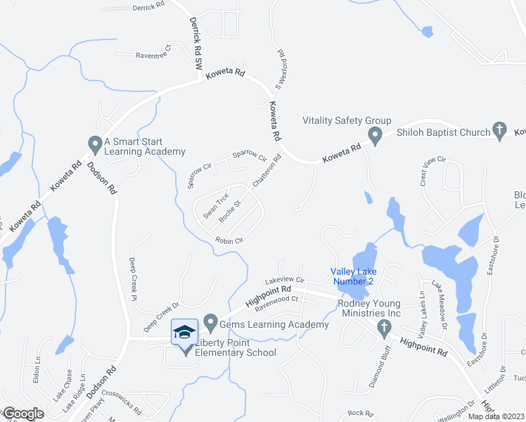 map of restaurants, bars, coffee shops, grocery stores, and more near 4015 Robin Circle in Atlanta