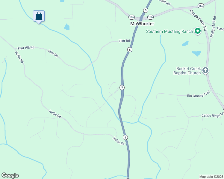 map of restaurants, bars, coffee shops, grocery stores, and more near 7250 Bluewater Lane in Douglasville