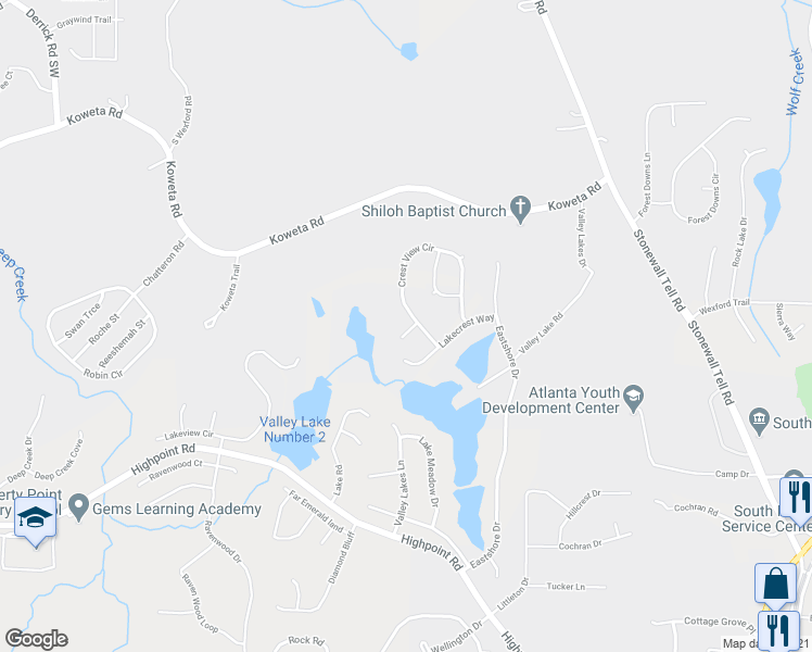 map of restaurants, bars, coffee shops, grocery stores, and more near 9102 Valley View Court in Union City