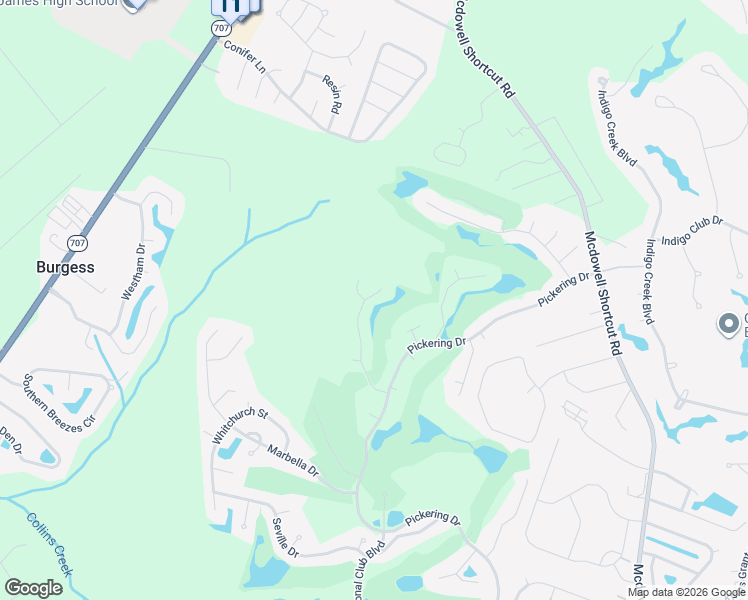 map of restaurants, bars, coffee shops, grocery stores, and more near 854 Castlebridge Drive in Murrells Inlet