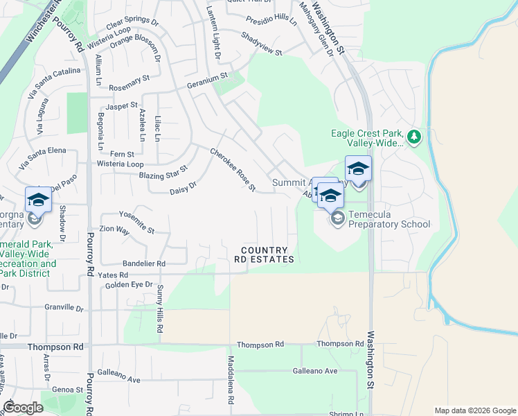 map of restaurants, bars, coffee shops, grocery stores, and more near 35557 Chantilly Court in Winchester