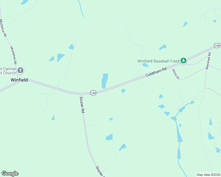 map of restaurants, bars, coffee shops, grocery stores, and more near 6364 Cobbham Road in Appling