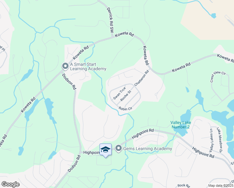 map of restaurants, bars, coffee shops, grocery stores, and more near 4090 Robin Circle in College Park