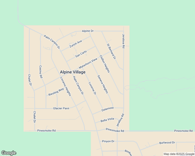 map of restaurants, bars, coffee shops, grocery stores, and more near 60815 Geneva Heights in Mountain Center