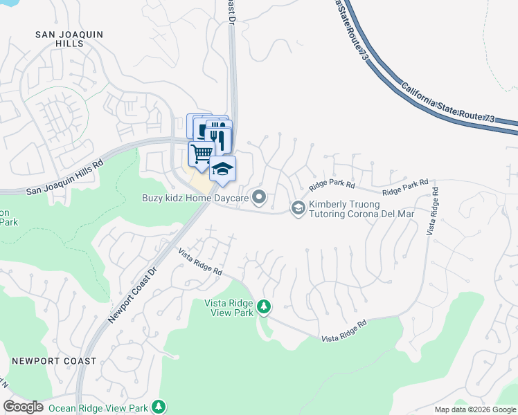 map of restaurants, bars, coffee shops, grocery stores, and more near 51 Renata in Newport Beach