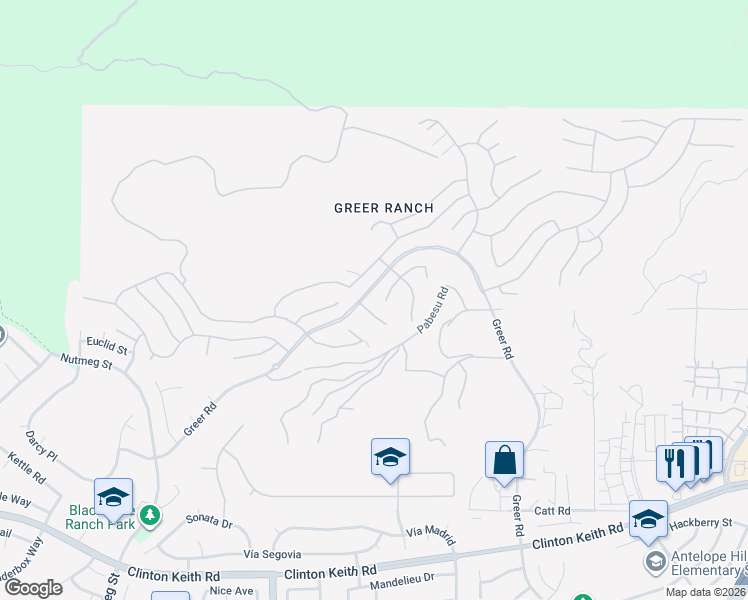 map of restaurants, bars, coffee shops, grocery stores, and more near 26775 Lemon Grass Way in Murrieta