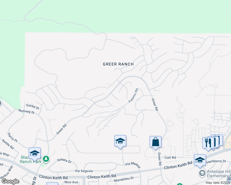 map of restaurants, bars, coffee shops, grocery stores, and more near 26775 Lemon Grass Way in Murrieta