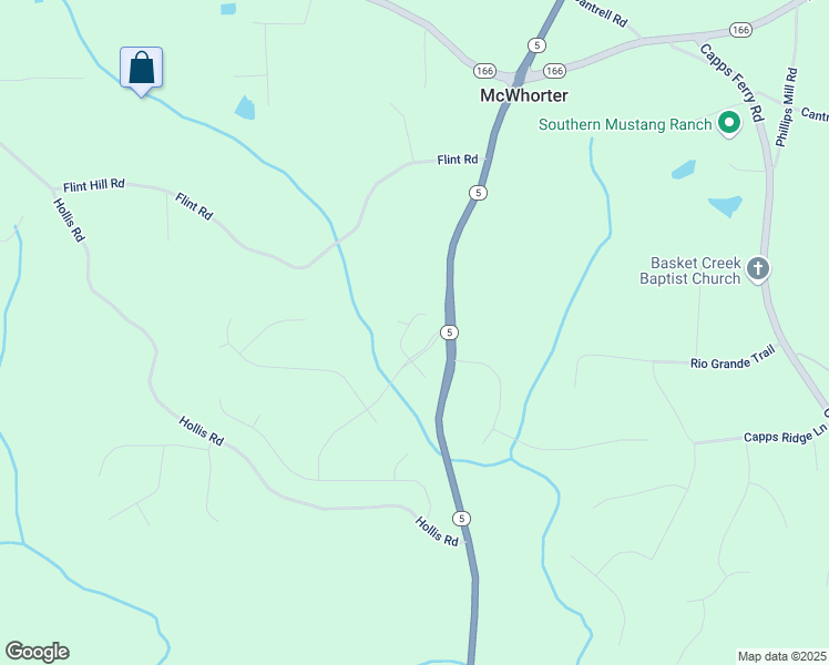 map of restaurants, bars, coffee shops, grocery stores, and more near 7260 Bluewater Lane in Douglasville