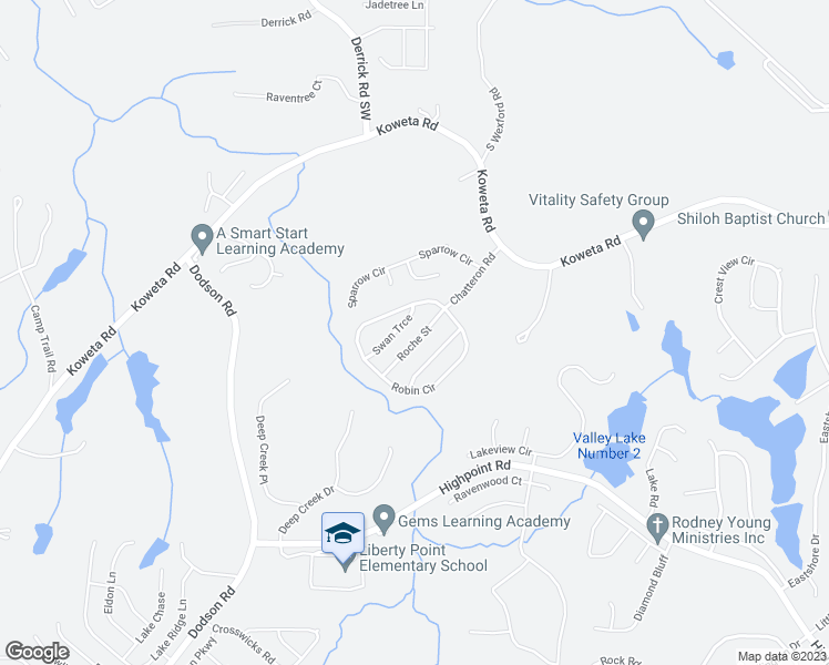 map of restaurants, bars, coffee shops, grocery stores, and more near 4411 Roche Street in College Park