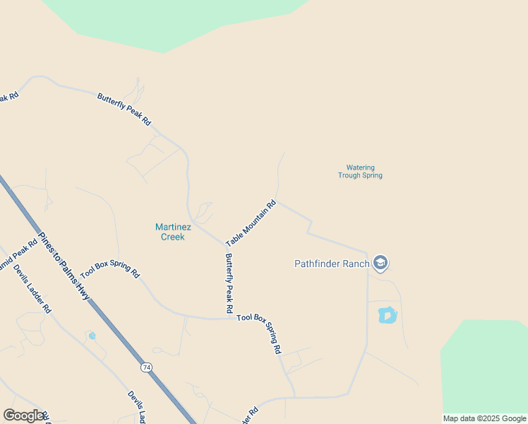 map of restaurants, bars, coffee shops, grocery stores, and more near Table Mountain Road in Riverside County