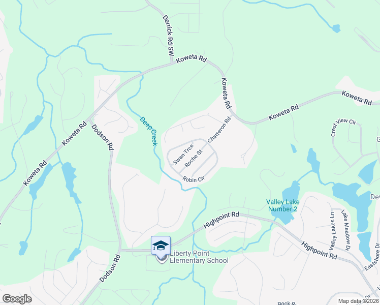 map of restaurants, bars, coffee shops, grocery stores, and more near 4510 Swan Trace in Atlanta