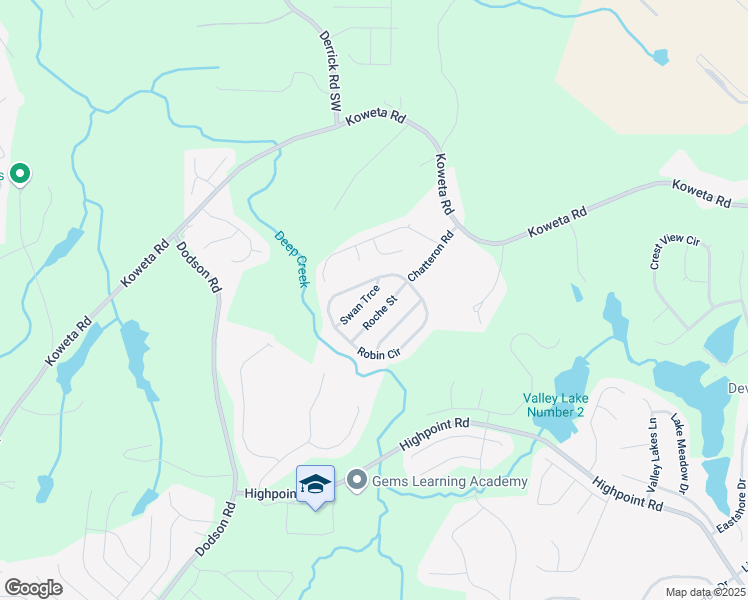 map of restaurants, bars, coffee shops, grocery stores, and more near 4510 Swan Trce in Atlanta