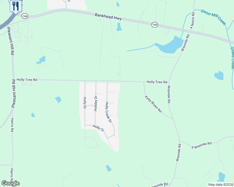 map of restaurants, bars, coffee shops, grocery stores, and more near 213 Holliday Way in Carrollton