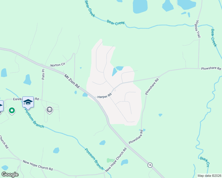 map of restaurants, bars, coffee shops, grocery stores, and more near 101 Grizzly Trail in Carrollton
