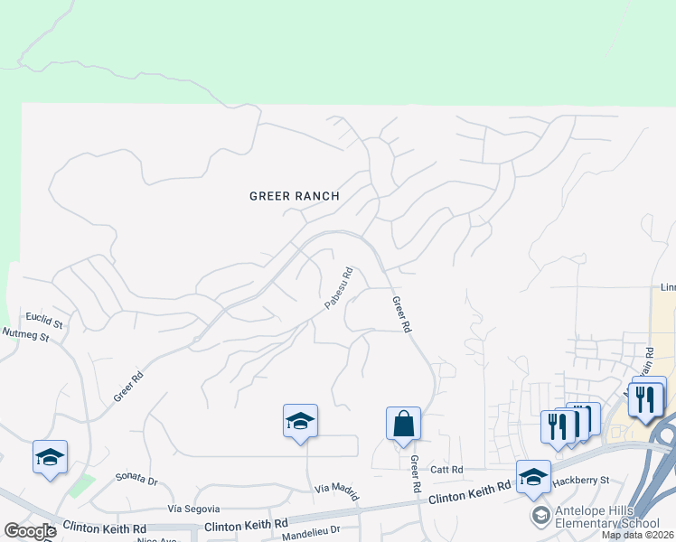 map of restaurants, bars, coffee shops, grocery stores, and more near 27027 Lemon Grass Way in Murrieta