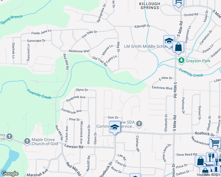 map of restaurants, bars, coffee shops, grocery stores, and more near 955 Hickory Circle in Birmingham