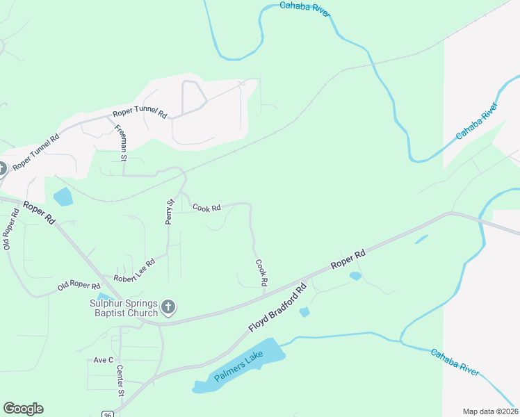 map of restaurants, bars, coffee shops, grocery stores, and more near 7630 Cook Rd in Trussville