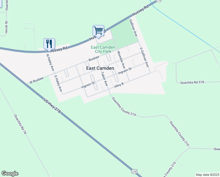 map of restaurants, bars, coffee shops, grocery stores, and more near 211 Tabor Avenue in East Camden
