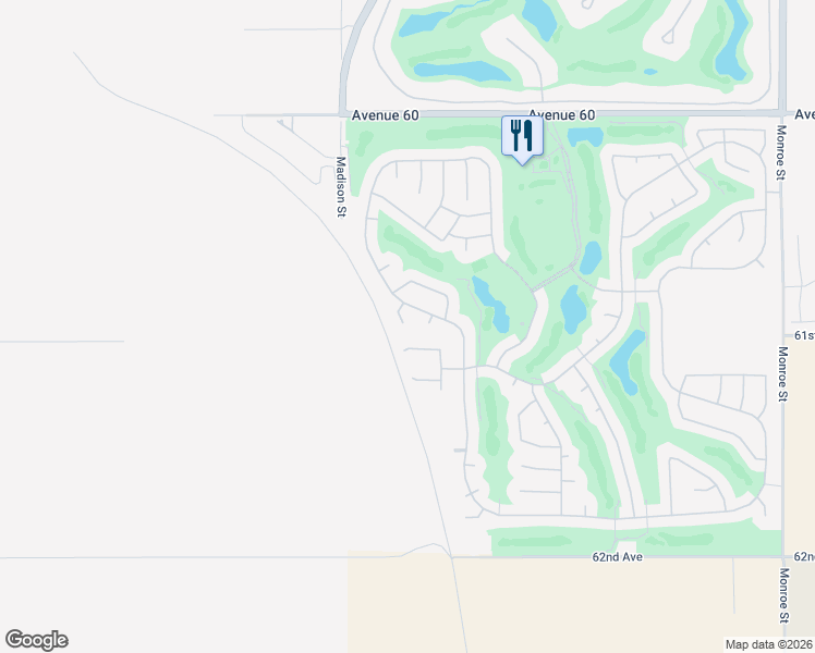 map of restaurants, bars, coffee shops, grocery stores, and more near 81178 Santa Rosa Court in La Quinta