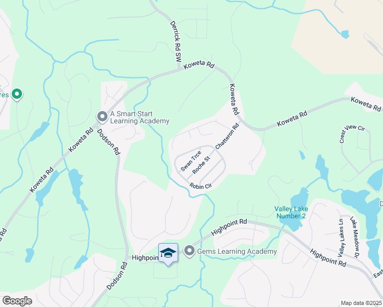 map of restaurants, bars, coffee shops, grocery stores, and more near 4099 Robin Circle in College Park