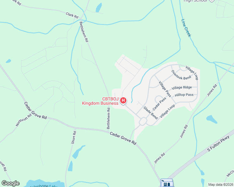 map of restaurants, bars, coffee shops, grocery stores, and more near 5673 Valley Loop in Fairburn