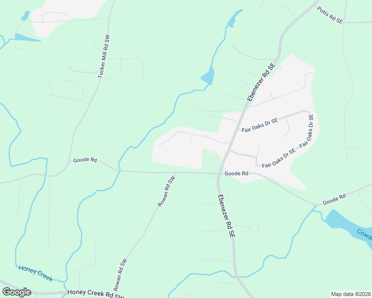 map of restaurants, bars, coffee shops, grocery stores, and more near 2920 Eagles Terrace Southwest in Conyers