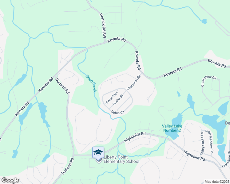 map of restaurants, bars, coffee shops, grocery stores, and more near 4099 Robin Circle in College Park