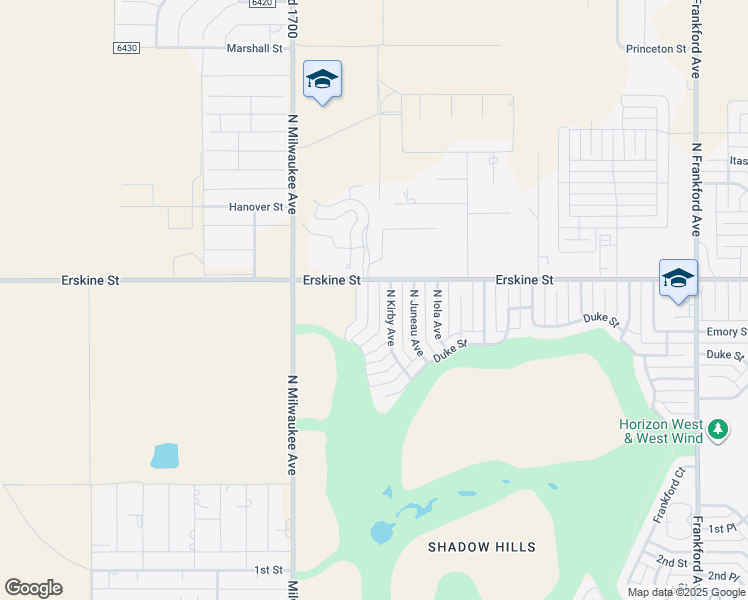 map of restaurants, bars, coffee shops, grocery stores, and more near 524 North Kline Avenue in Lubbock