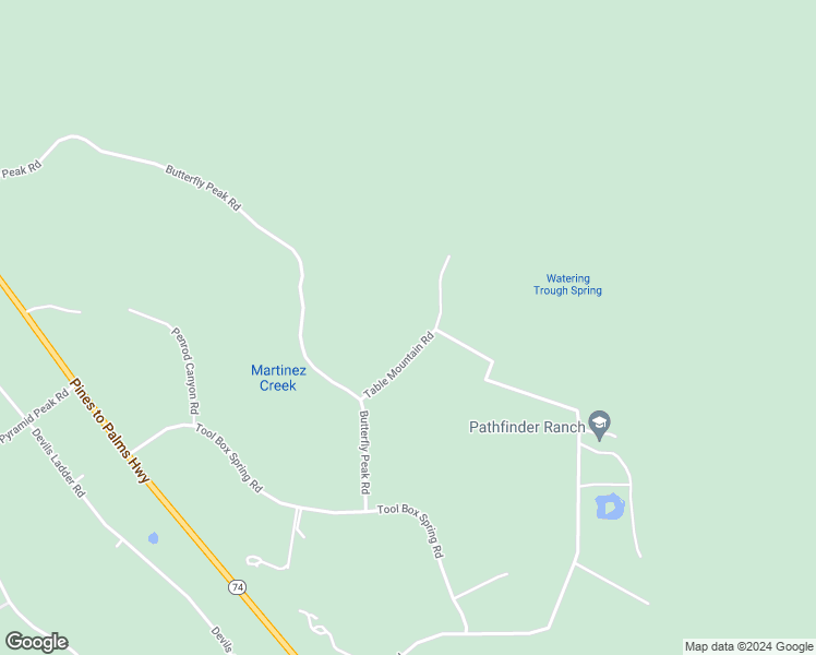 map of restaurants, bars, coffee shops, grocery stores, and more near Table Mountain Road in Riverside County