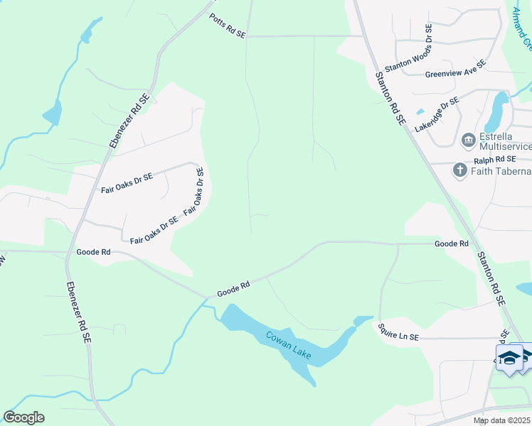 map of restaurants, bars, coffee shops, grocery stores, and more near 3126 Glad Dale Drive Southeast in Conyers