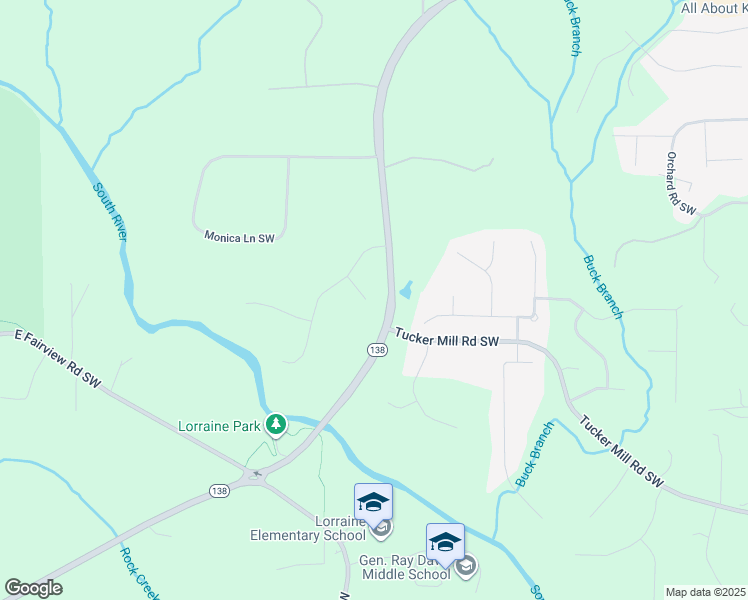 map of restaurants, bars, coffee shops, grocery stores, and more near 3305 Woodlong Circle Southwest in Conyers