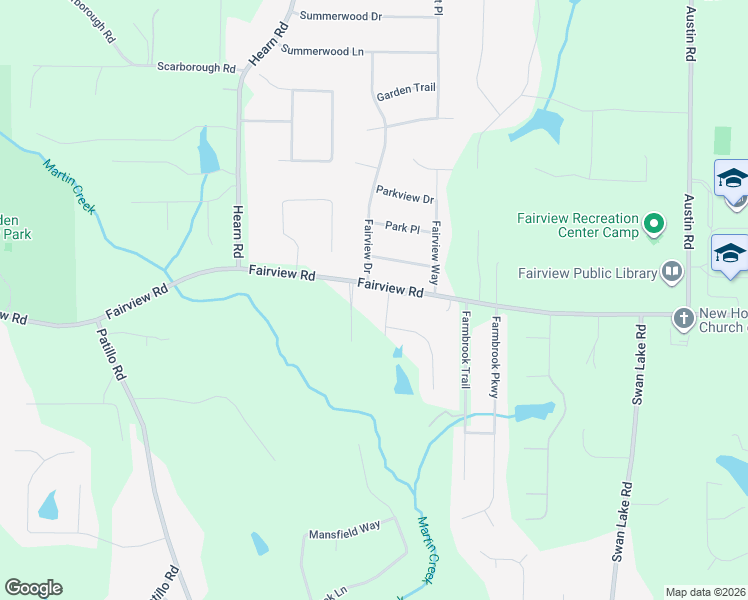 map of restaurants, bars, coffee shops, grocery stores, and more near 1352 Fairview Road in Stockbridge