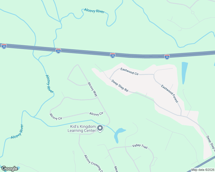 map of restaurants, bars, coffee shops, grocery stores, and more near 275 Deep Step Road in Covington