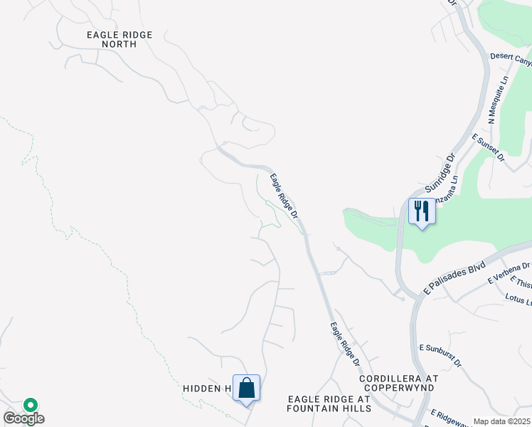 map of restaurants, bars, coffee shops, grocery stores, and more near 13201 Stone View Trail in Fountain Hills