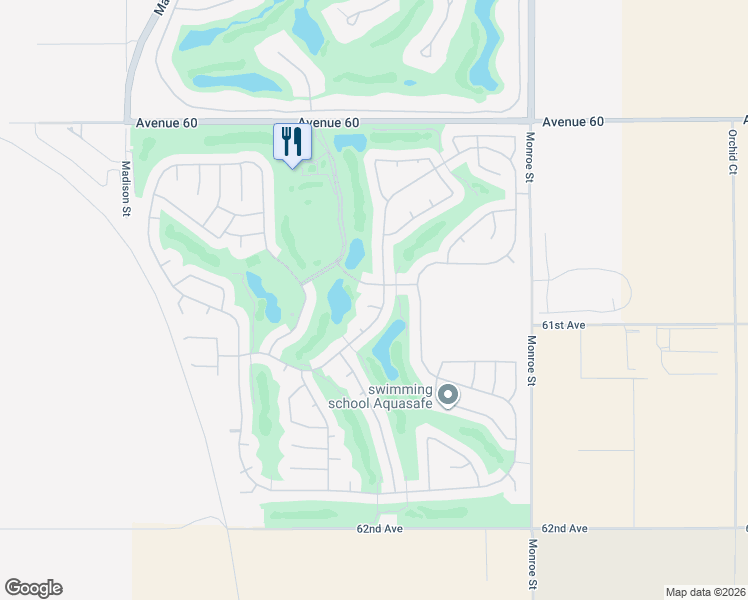 map of restaurants, bars, coffee shops, grocery stores, and more near 60880 Azul Court in La Quinta